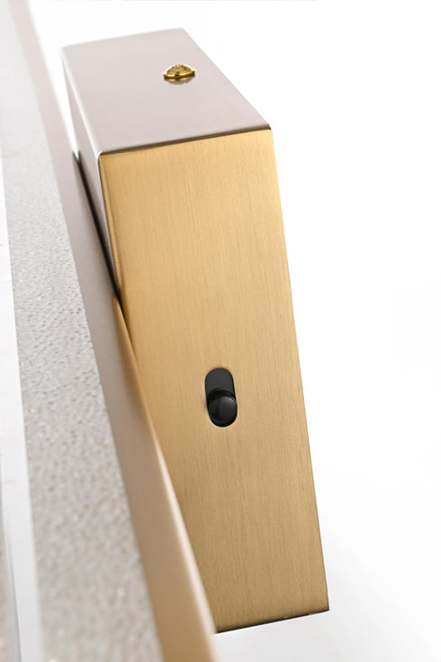 Elegant Lighting Jaxx 1 Light Wall Sconce L36 Inch E4.5 Inch H4.3 Inch LED 24 Watt 3CCT in Satin Gold Model: LD303W36SG
