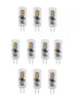 Elegant Lighting Jlyn LED G4 light bulb 3000K 330 degree CRI80 UL 2W 25 Watt EQUIVALENT 25000HRS in Clear Finish Model: G4-2-30-10PK
