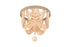Elegant Lighting Jolie 3 Light Flush Mount D12 Inch H14 Inch in Beige Model: LD306F12BG