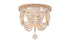 Elegant Lighting Jolie 3 Light Flush Mount D12 Inch H14 Inch White in Antique white Finish Model: LD306F12WH