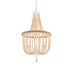 Elegant Lighting Jolie 3 Light Pendant D16 Inch H47 Inch in Beige Model: LD306D16BG
