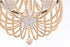 Elegant Lighting Jolie 3 Light Pendant D16 Inch H47 Inch in Beige Model: LD306D16BG