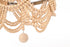 Elegant Lighting Jolie 4 Light Flush Mount D16 Inch H14 Inch in Beige Model: LD306F16BG