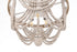 Elegant Lighting Jolie 4 Light Flush Mount D16 Inch H14 Inch White in Antique white Finish Model: LD306F16WH
