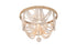 Elegant Lighting Jolie 4 Light Flush Mount D16 Inch H14 Inch White in Antique white Finish Model: LD306F16WH