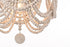 Elegant Lighting Jolie 4 Light Flush Mount D16 Inch H14 Inch White in Antique white Finish Model: LD306F16WH