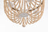 Elegant Lighting Jolie 4 Light Pendant D20 Inch H47 Inch in Beige Model: LD306D20BG