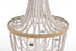 Elegant Lighting Jolie 4 Light Pendant D20 Inch H47 Inch White in Antique white Finish Model: LD306D20WH