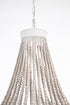 Elegant Lighting Jolie 5 Light Pendant D24 Inch H47 Inch White in Antique white Finish Model: LD306D24WH