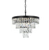 Elegant Lighting Josephine 10 Light Pendant D20 Inch H14 Inch L10 Black in Black and Clear Finish Model: 1060D20BK