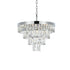 Elegant Lighting Josephine 10 Light Pendant D20 Inch H14 Inch L10 Chrome in Chrome and Clear Finish Model: 1060D20C