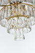 Elegant Lighting Josephine 10 Light Pendant D20 Inch H14 Inch L10 Satin Gold in Satin Gold and Clear Finish Model: 1060D20SG