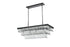 Elegant Lighting Josephine 12 Light Pendant L36 Inch W16 Inch 11.5 Inch L12 Black in Black and Clear Finish Model: 1060G36BK