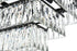 Elegant Lighting Josephine 12 Light Pendant L36 Inch W16 Inch 11.5 Inch L12 Black in Black and Clear Finish Model: 1060G36BK