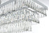 Elegant Lighting Josephine 12 Light Pendant L36 Inch W16 Inch 11.5 Inch L12 Chrome in Chrome and Clear Finish Model: 1060G36C