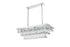 Elegant Lighting Josephine 12 Light Pendant L36 Inch W16 Inch 11.5 Inch L12 Chrome in Chrome and Clear Finish Model: 1060G36C