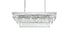 Elegant Lighting Josephine 12 Light Pendant L36 Inch W16 Inch 11.5 Inch L12 Chrome in Chrome and Clear Finish Model: 1060G36C