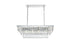 Elegant Lighting Josephine 12 Light Pendant L36 Inch W16 Inch 11.5 Inch L12 Chrome in Chrome and Clear Finish Model: 1060G36C