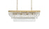 Elegant Lighting Josephine 12 Light Pendant L36 Inch W16 Inch 11.5 Inch L12 Satin Gold in Satin Gold and Clear Finish Model: 1060G36SG