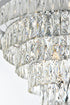Elegant Lighting Josephine 13 Light Pendant D27.5 Inch H20.5 Inch L13 Chrome in Chrome and Clear Finish Model: 1060D27C