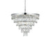 Elegant Lighting Josephine 13 Light Pendant D27.5 Inch H20.5 Inch L13 Chrome in Chrome and Clear Finish Model: 1060D27C