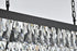 Elegant Lighting Josephine 17 Light Pendant L48 Inch W16 Inch 11.5 Inch L17 Black in Black and Clear Finish Model: 1060G48BK