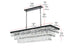 Elegant Lighting Josephine 17 Light Pendant L48 Inch W16 Inch 11.5 Inch L17 Black in Black and Clear Finish Model: 1060G48BK