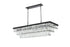 Elegant Lighting Josephine 17 Light Pendant L48 Inch W16 Inch 11.5 Inch L17 Black in Black and Clear Finish Model: 1060G48BK