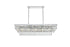 Elegant Lighting Josephine 17 Light Pendant L48 Inch W16 Inch 11.5 Inch L17 Chrome in Chrome and Clear Finish Model: 1060G48C