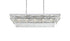 Elegant Lighting Josephine 17 Light Pendant L48 Inch W16 Inch 11.5 Inch L17 Chrome in Chrome and Clear Finish Model: 1060G48C