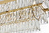 Elegant Lighting Josephine 17 Light Pendant L48 Inch W16 Inch 11.5 Inch L17 Satin Gold in Satin Gold and Clear Finish Model: 1060G48SG
