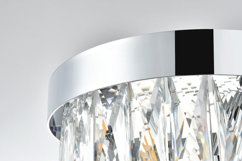 Elegant Lighting Josephine 2 Light Wall Sconce W10 Inch S6.3 Inch H10.5 Inch L2 Chrome in Chrome and Clear Finish Model: 1060W10C