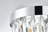 Elegant Lighting Josephine 2 Light Wall Sconce W10 Inch S6.3 Inch H10.5 Inch L2 Chrome in Chrome and Clear Finish Model: 1060W10C