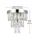 Elegant Lighting Josephine 2 Light Wall Sconce W10 Inch S6.3 Inch H10.5 Inch L2 Chrome in Chrome and Clear Finish Model: 1060W10C