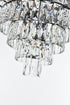 Elegant Lighting Josephine 25 Light Pendant D32 Inch H24 Inch L25 Black in Black and Clear Finish Model: 1060D32BK