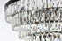 Elegant Lighting Josephine 25 Light Pendant D32 Inch H24 Inch L25 Black in Black and Clear Finish Model: 1060D32BK
