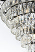Elegant Lighting Josephine 29 Light Pendant D36 Inch H27 Inch L29 Black in Black and Clear Finish Model: 1060D36BK