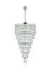 Elegant Lighting Josephine 41 Light Pendant D32 Inch H54 Inch L41 Chrome in Chrome and Clear Finish Model: 1060SR32C