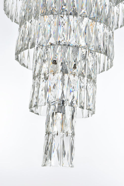 Elegant Lighting Josephine 41 Light Pendant D32 Inch H54 Inch L41 Chrome in Chrome and Clear Finish Model: 1060SR32C
