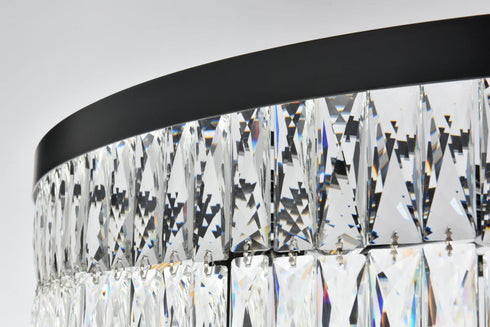 Elegant Lighting Josephine 61 Light Pendant D41 Inch H68 Inch L61 Black in Black and Clear Finish Model: 1060SR41BK