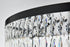 Elegant Lighting Josephine 61 Light Pendant D41 Inch H68 Inch L61 Black in Black and Clear Finish Model: 1060SR41BK
