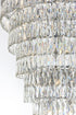 Elegant Lighting Josephine 61 Light Pendant D41 Inch H68 Inch L61 Chrome in Chrome and Clear Finish Model: 1060SR41C