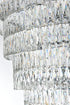 Elegant Lighting Josephine 61 Light Pendant D41 Inch H68 Inch L61 Chrome in Chrome and Clear Finish Model: 1060SR41C