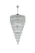 Elegant Lighting Josephine 61 Light Pendant D41 Inch H68 Inch L61 Chrome in Chrome and Clear Finish Model: 1060SR41C