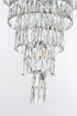 Elegant Lighting Josephine 61 Light Pendant D41 Inch H68 Inch L61 Chrome in Chrome and Clear Finish Model: 1060SR41C