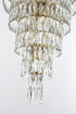Elegant Lighting Josephine 61 Light Pendant D41 Inch H68 Inch L61 Satin Gold in Satin Gold and Clear Finish Model: 1060SR41SG