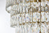 Elegant Lighting Josephine 61 Light Pendant D41 Inch H68 Inch L61 Satin Gold in Satin Gold and Clear Finish Model: 1060SR41SG