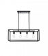 Elegant Lighting Judah 4 Light Pendant L30.5 Inch xW12 Inch xH11 Inch L4 in Black Model: LD723D31BK
