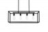 Elegant Lighting Judah 4 Light Pendant L30.5 Inch xW12 Inch xH11 Inch L4 in Black Model: LD723D31BK