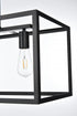 Elegant Lighting Judah 4 Light Pendant L30.5 Inch xW12 Inch xH11 Inch L4 in Black Model: LD723D31BK